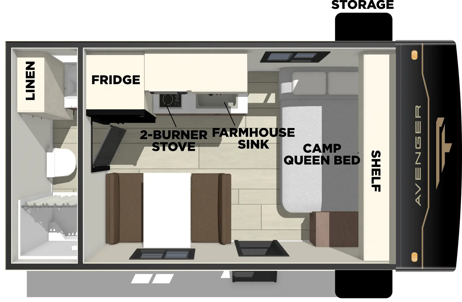 Avenger 16FQ - DSO Floorplan